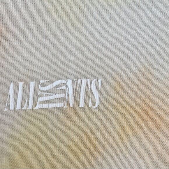 All Saints We Are Pippa Tie Dye Sweatshirt| Orange/Yellow| Size: S| Flaw - Picture 4 of 7